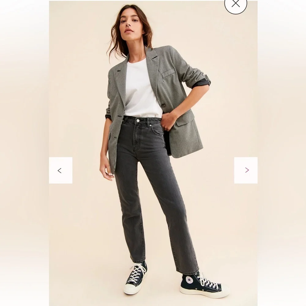 Rolla's Original High Rise Straight Jean - Black 27